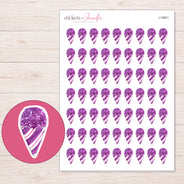 I-19831 planner sticker sheet with enlarged sticker detail