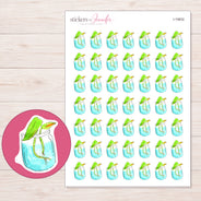 I-19832 planner sticker sheet with enlarged sticker detail
