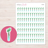 I-19836 planner sticker sheet with enlarged sticker detail