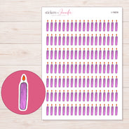 I-19839 planner sticker sheet with enlarged sticker detail