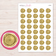 I-19861 planner sticker sheet with enlarged sticker detail