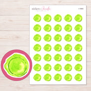 I-19865 planner sticker sheet with enlarged sticker detail