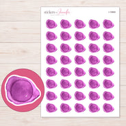 I-19869 planner sticker sheet with enlarged sticker detail