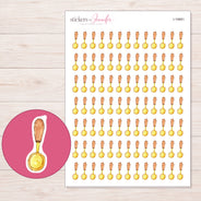 I-19881 planner sticker sheet with enlarged sticker detail