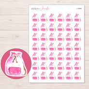 I-19889 planner sticker sheet with enlarged sticker detail
