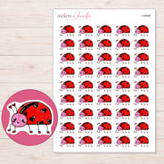 I-19898 planner sticker sheet with enlarged sticker detail