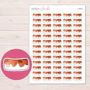 I-19910 planner sticker sheet with enlarged sticker detail