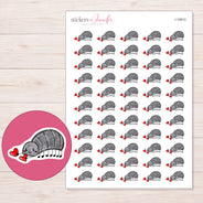 I-19912 planner sticker sheet with enlarged sticker detail