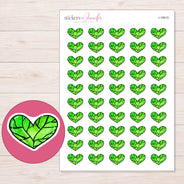 I-19915 planner sticker sheet with enlarged sticker detail