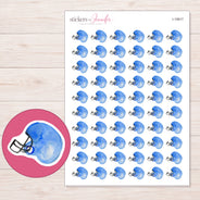 I-19917 planner sticker sheet with enlarged sticker detail