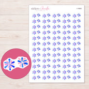 I-19926 planner sticker sheet with enlarged sticker detail