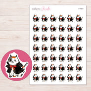 I-19927 planner sticker sheet with enlarged sticker detail