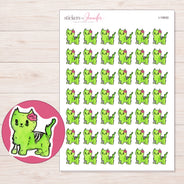 I-19930 planner sticker sheet with enlarged sticker detail