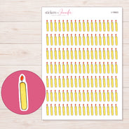 I-19943 planner sticker sheet with enlarged sticker detail