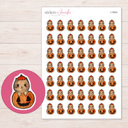 I-19945 planner sticker sheet with enlarged sticker detail