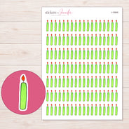 I-19946 planner sticker sheet with enlarged sticker detail
