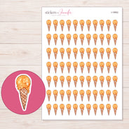 I-19952 planner sticker sheet with enlarged sticker detail
