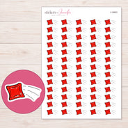 I-19953 planner sticker sheet with enlarged sticker detail