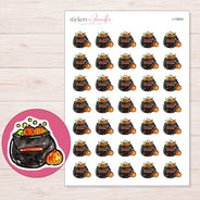 I-19954 planner sticker sheet with enlarged sticker detail