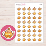 I-19960 planner sticker sheet with enlarged sticker detail