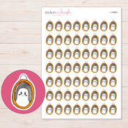 I-19963 planner sticker sheet with enlarged sticker detail