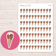 I-19967 planner sticker sheet with enlarged sticker detail