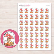I-19975 planner sticker sheet with enlarged sticker detail
