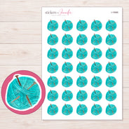 I-19986 planner sticker sheet with enlarged sticker detail