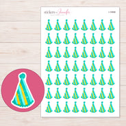 I-19998 planner sticker sheet with enlarged sticker detail