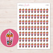 I-19999 planner sticker sheet with enlarged sticker detail