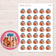 I-20006 planner sticker sheet with enlarged sticker detail