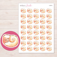 I-20016 planner sticker sheet with enlarged sticker detail