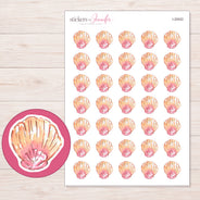 I-20022 planner sticker sheet with enlarged sticker detail