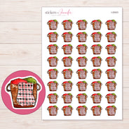 I-20023 planner sticker sheet with enlarged sticker detail