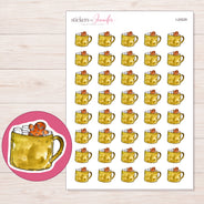 I-20029 planner sticker sheet with enlarged sticker detail