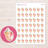 I-20031 planner sticker sheet with enlarged sticker detail