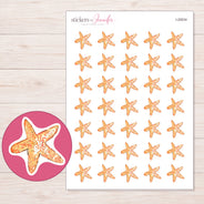 I-20034 planner sticker sheet with enlarged sticker detail