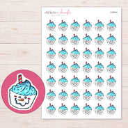 I-20044 planner sticker sheet with enlarged sticker detail
