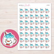 I-20050 planner sticker sheet with enlarged sticker detail