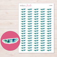 I-20064 planner sticker sheet with enlarged sticker detail