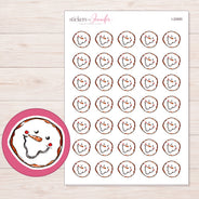 I-20065 planner sticker sheet with enlarged sticker detail