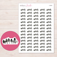 I-20067 planner sticker sheet with enlarged sticker detail