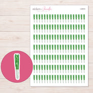 I-20072 planner sticker sheet with enlarged sticker detail