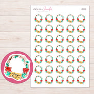 I-20080 planner sticker sheet with enlarged sticker detail