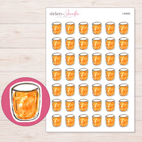 I-20093 planner sticker sheet with enlarged sticker detail