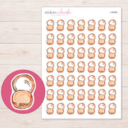 I-20094 planner sticker sheet with enlarged sticker detail