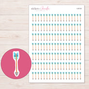 I-20124 planner sticker sheet with enlarged sticker detail