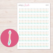 I-20127 planner sticker sheet with enlarged sticker detail