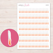 I-20155 planner sticker sheet with enlarged sticker detail