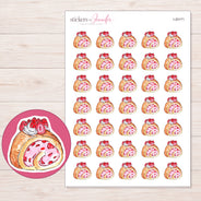 I-20171 planner sticker sheet with enlarged sticker detail